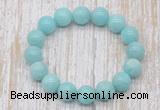 CGB5320 10mm, 12mm round amazonite beads stretchy bracelets