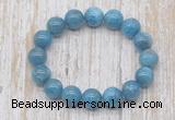 CGB5321 10mm, 12mm round apatite beads stretchy bracelets