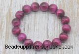 CGB5327 10mm, 12mm round red tiger eye beads stretchy bracelets