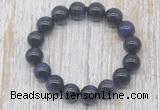 CGB5328 10mm, 12mm round purple tiger eye beads stretchy bracelets