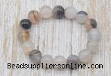 CGB5343 10mm, 12mm round montana agate beads stretchy bracelets