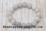 CGB5347 10mm, 12mm round white crazy lace agate beads stretchy bracelets