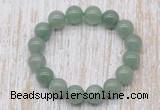 CGB5361 10mm, 12mm round green aventurine beads stretchy bracelets