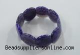 CGB702 8 inches 25*30mm agate gemstone bracelet wholesale