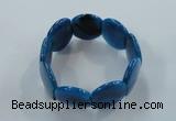 CGB703 8 inches 25*30mm agate gemstone bracelet wholesale