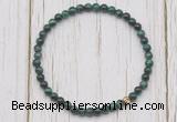 CGB7209 4mm tiny green tiger eye beaded meditation yoga bracelets