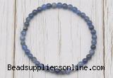 CGB7212 4mm tiny sodalite beaded meditation yoga bracelets