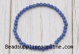 CGB7215 4mm tiny lapis lazuli beaded meditation yoga bracelets