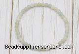 CGB7240 4mm tiny New jade beaded meditation yoga bracelets