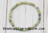 CGB7245 4mm tiny Australia chrysoprase beaded meditation yoga bracelets