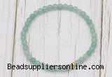 CGB7248 4mm tiny green aventurine beaded meditation yoga bracelets