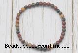 CGB7268 4mm tiny picasso jasper beaded meditation yoga bracelets