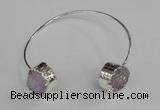 CGB727 15mm coin druzy agate gemstone bangles wholesale