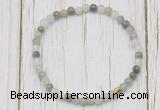 CGB7297 4mm tiny seaweed quartz beaded meditation yoga bracelets