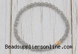 CGB7305 4mm tiny labradorite beaded meditation yoga bracelets