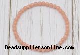 CGB7306 4mm tiny sunstone beaded meditation yoga bracelets