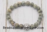 CGB7396 8mm rhyolite bracelet with lion head for men or women