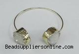 CGB742 20mm coin druzy agate gemstone bangles wholesale