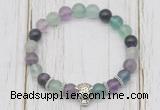 CGB7503 8mm fluorite bracelet with tiger head for men or women