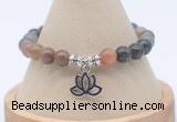 CGB7764 8mm fancy jasper bead with luckly charm bracelets