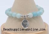 CGB7794 8mm amazonite gemstone bead with luckly charm bracelets