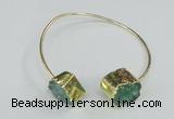 CGB780 13*18mm - 15*20mm freeform druzy agate gemstone bangles