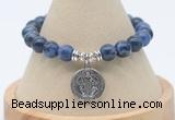 CGB7816 8mm sodalite bead with luckly charm bracelets wholesale