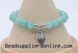 CGB7820 8mm peru amazonite bead with luckly charm bracelets