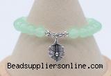 CGB7881 8mm candy jade bead with luckly charm bracelets whoesale