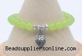 CGB7882 8mm candy jade bead with luckly charm bracelets whoesale