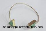 CGB793 12*16mm - 13*18mm triangle Australia chrysoprase bangles