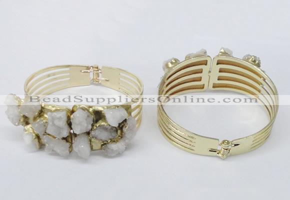 CGB821 30*68mm - 30*70mm druzy agate gemstone bangles wholeasale