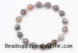 CGB8217 8mm Botswana agate & yellow tiger eye beaded stretchy bracelets