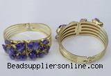 CGB823 30*68mm - 30*70mm druzy agate gemstone bangles wholeasale