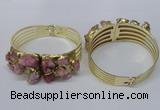 CGB824 30*68mm - 30*70mm druzy agate gemstone bangles wholeasale