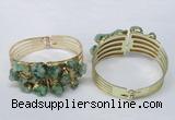 CGB827 30*68mm - 30*70mm druzy agate gemstone bangles wholeasale