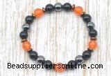 CGB8331 8mm candy jade, black onyx & hematite energy bracelet