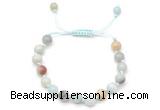 CGB8653 8mm,10mm round amazonite adjustable macrame bracelets