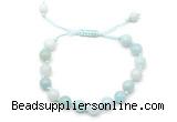 CGB8654 8mm,10mm round amazonite adjustable macrame bracelets