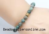 CGB8847 8mm, 10mm African turquoise & drum hematite power beads bracelets