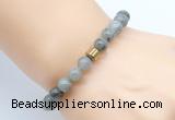 CGB8849 8mm, 10mm labradorite & drum hematite power beads bracelets