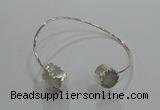 CGB888 12mm - 14*15mm freeform druzy agate gemstone bangles