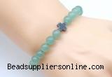 CGB8893 8mm, 10mm green aventurine & cross hematite power beads bracelets