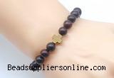 CGB8898 8mm, 10mm brecciated jasper & cross hematite power beads bracelets