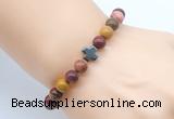 CGB8905 8mm, 10mm mookaite & cross hematite power beads bracelets