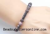 CGB8966 8mm, 10mm rhodonite & rondelle hematite beaded bracelets