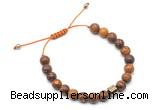 CGB9029 8mm, 10mm elephant skin jasper & drum hematite adjustable bracelets