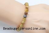 CGB9273 8mm, 10mm golden tiger eye & drum hematite power beads bracelets