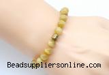 CGB9274 8mm, 10mm golden tiger eye & drum hematite power beads bracelets