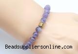 CGB9287 8mm, 10mm dogtooth amethyst & drum hematite power beads bracelets